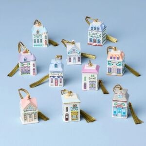 New Lenox Spice Village 10-Piece Ornament Set